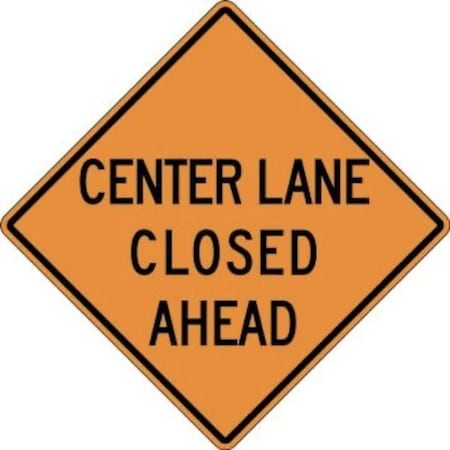 Accuform RIGID CONSTRUCT ION SIGN CENTER LANE FRK287DP